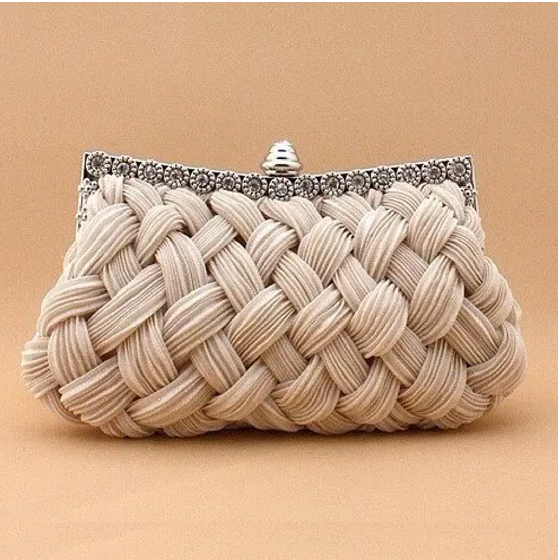 Retro Chic Woven Designer Clutch Montipi