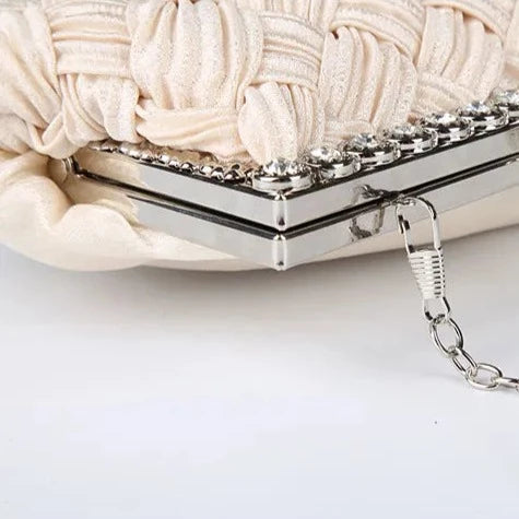 Retro Chic Woven Designer Clutch Montipi