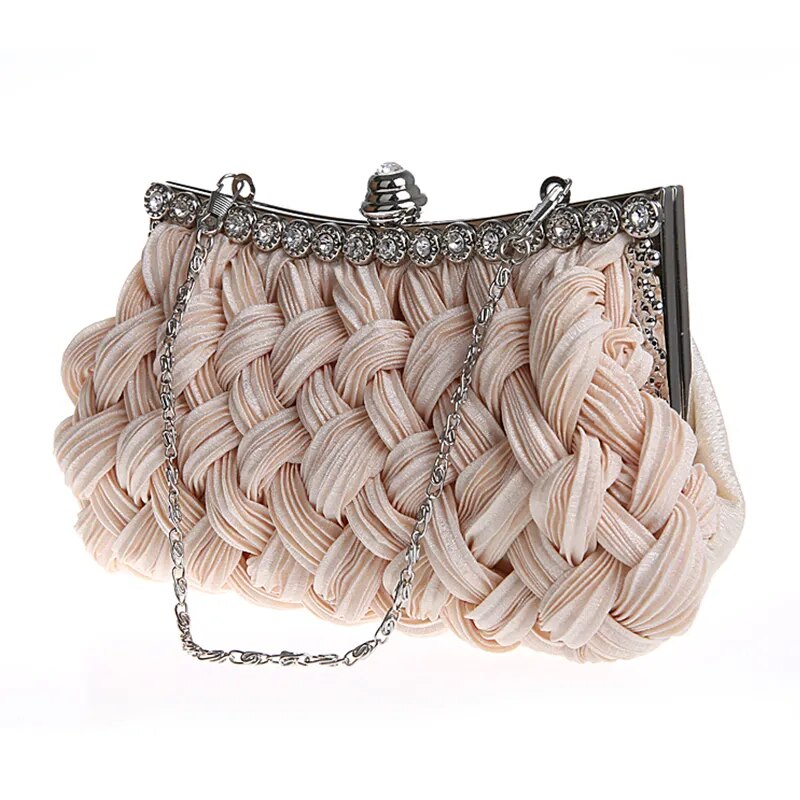 Retro Chic Woven Designer Clutch Montipi