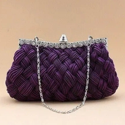 Retro Chic Woven Designer Clutch Montipi