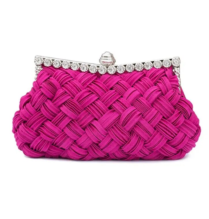 Retro Chic Woven Designer Clutch Montipi