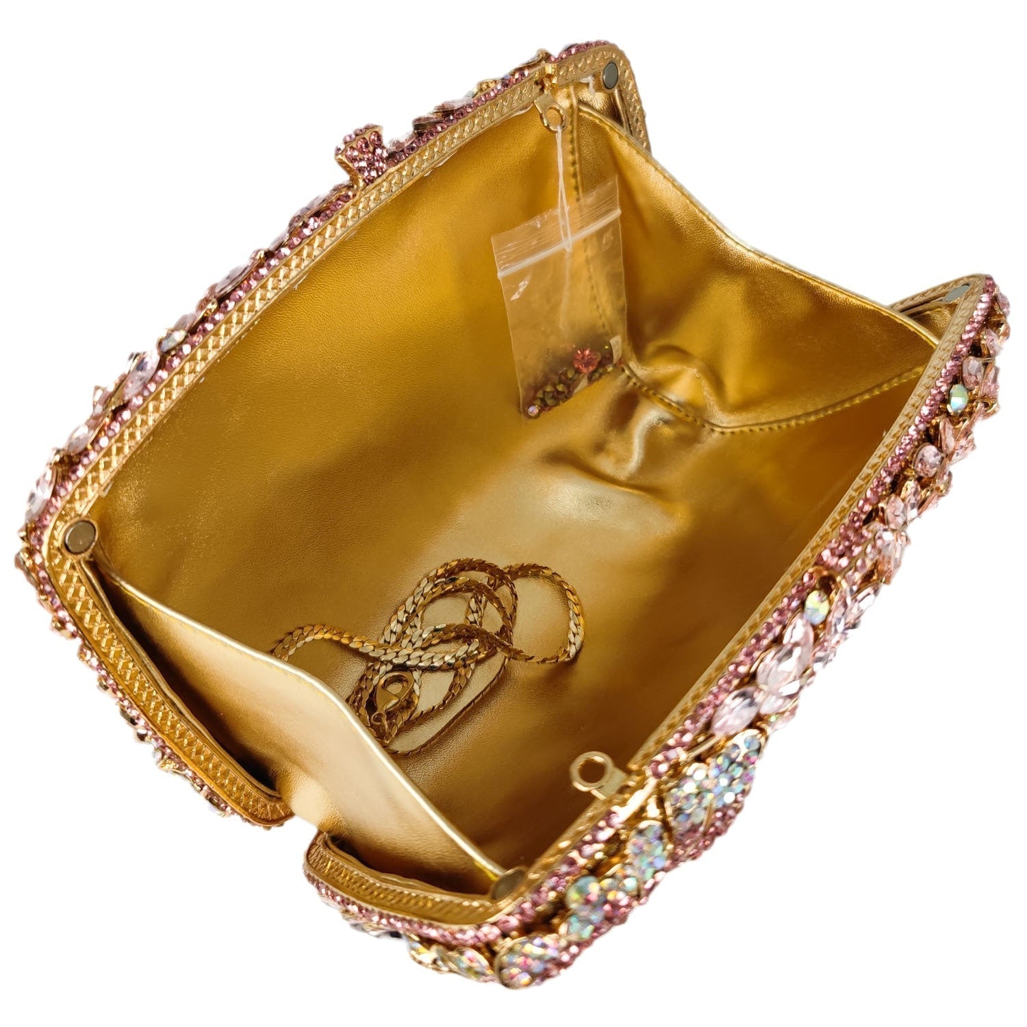 Riviera Floral Rhinestones Clutch Bag Montipi