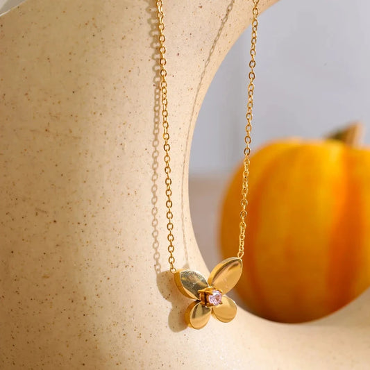 Nymphaea Butterfly Necklace