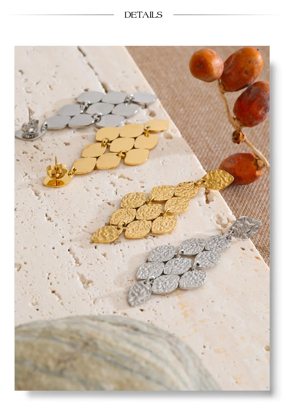 Golden Muse Cascade Earrings