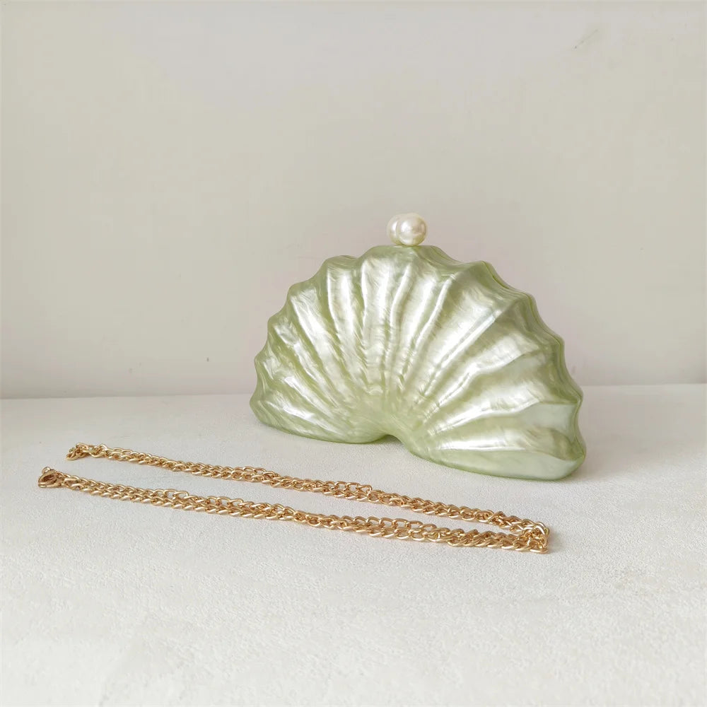 Nautilus Pearl Shell Clutch Bag