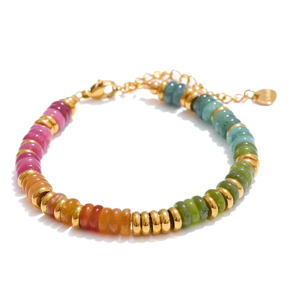 Riviera Gemstone Beaded Bracelet