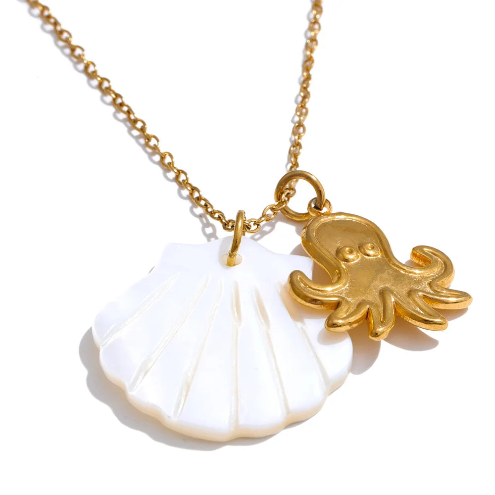 Marina Shell Charm Necklace