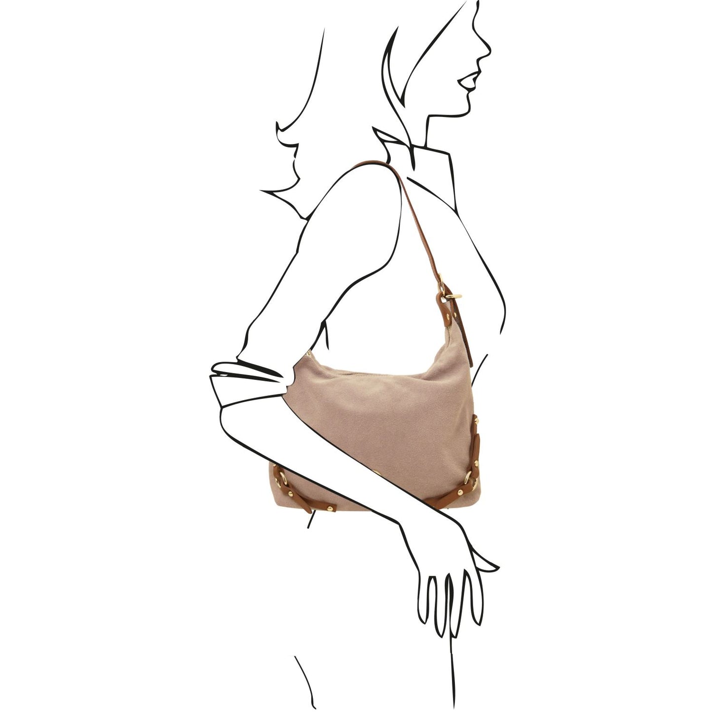 Sierra Suede Shoulder Bag