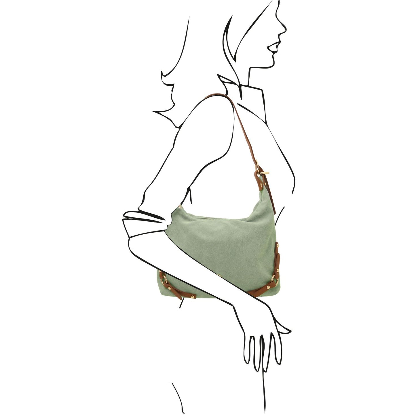 Sierra Suede Shoulder Bag