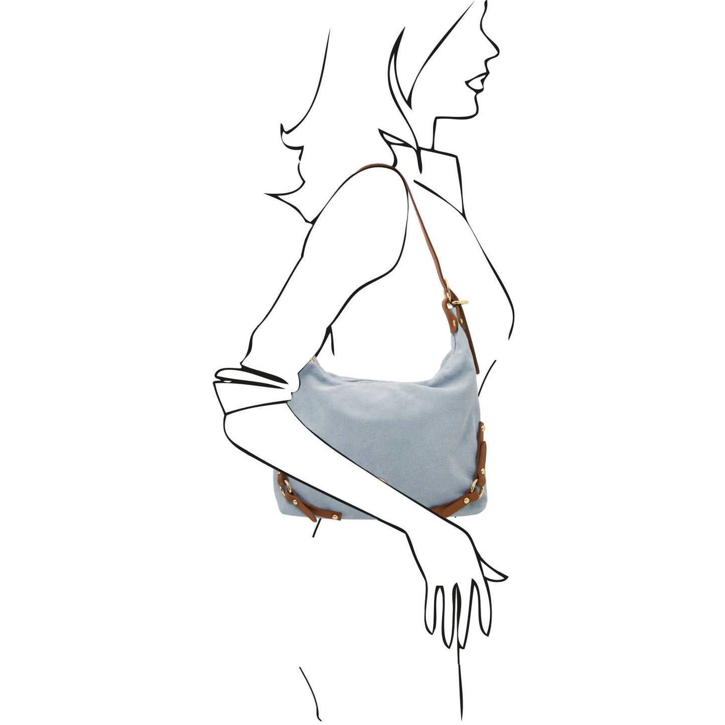 Sierra Suede Shoulder Bag