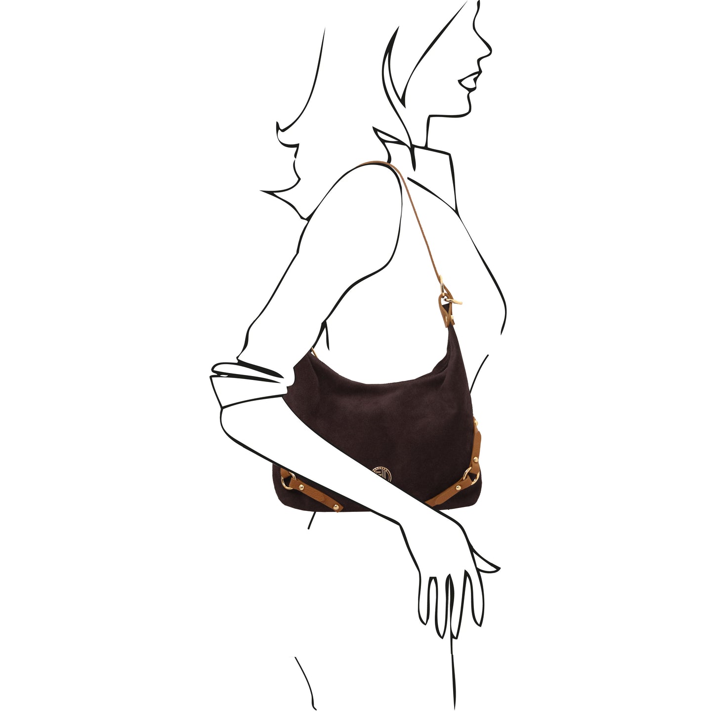 Sierra Suede Shoulder Bag