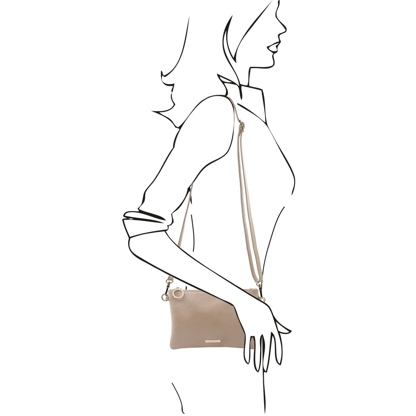 TL BAG Soft Leather Clutch Montipi