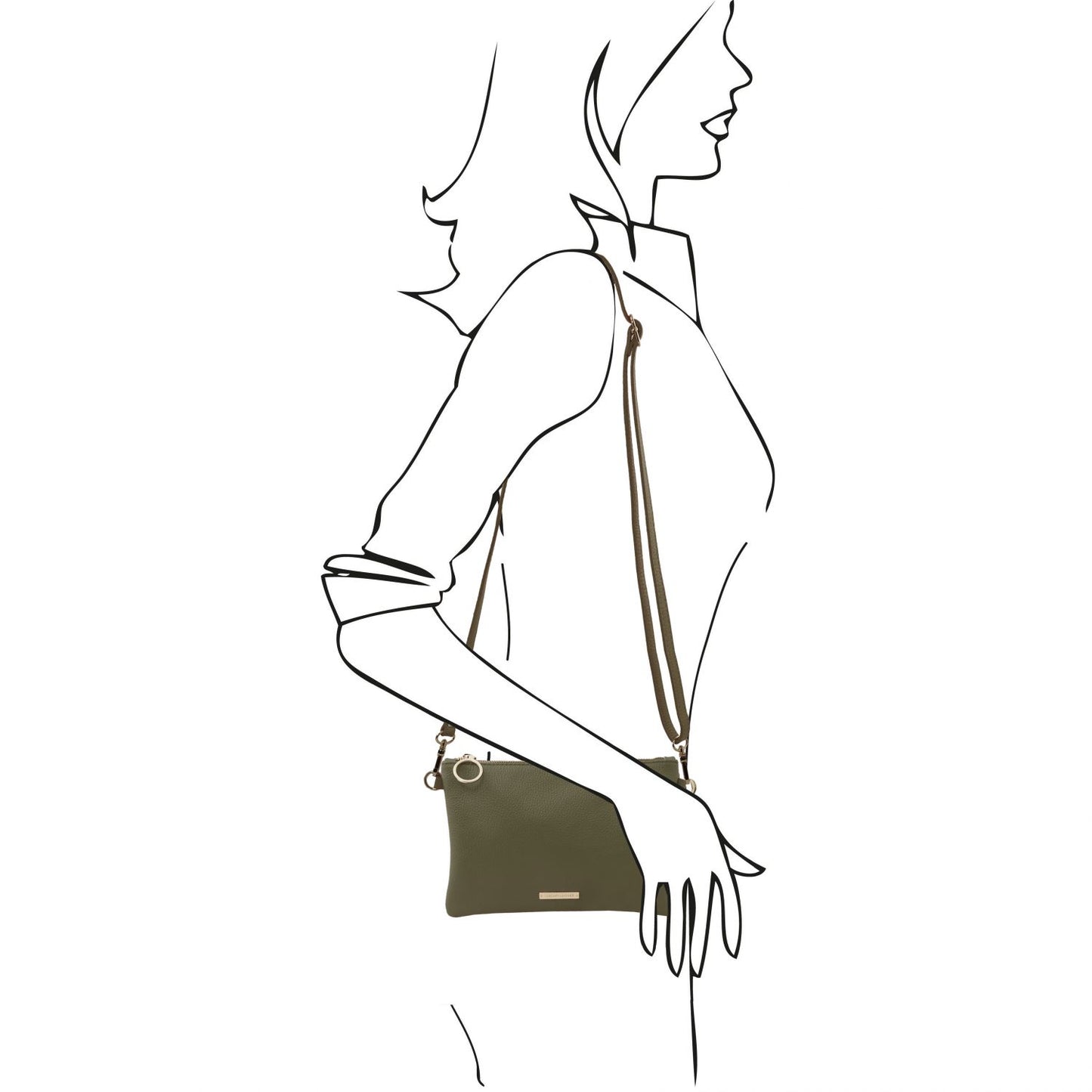 TL Soft Leather Clutch