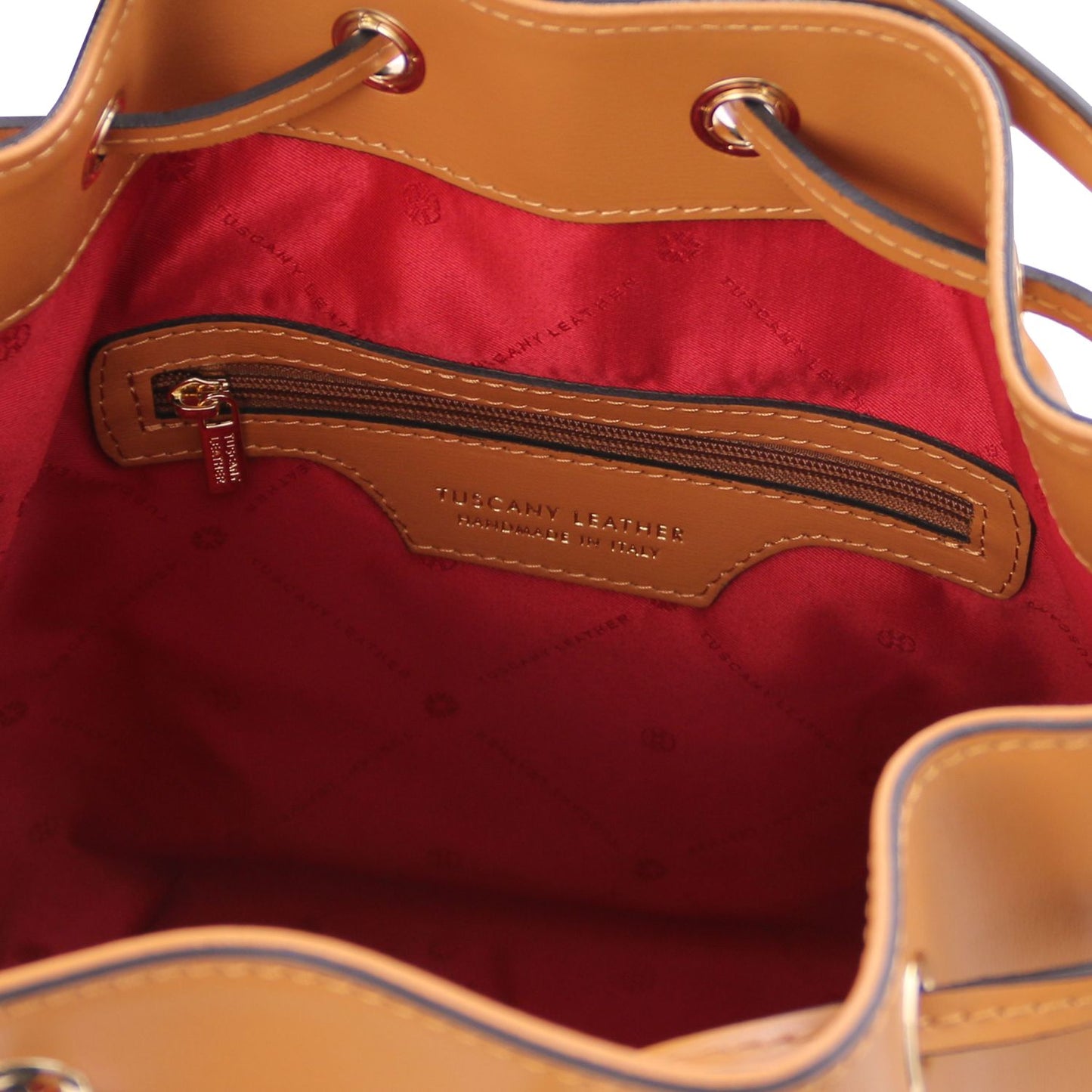 VITTORIA Leather Bucket Bag Montipi