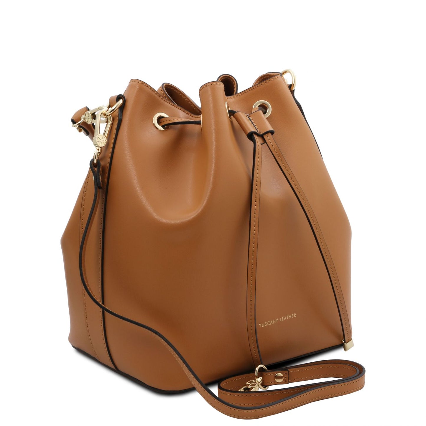 VITTORIA Leather Bucket Bag Montipi
