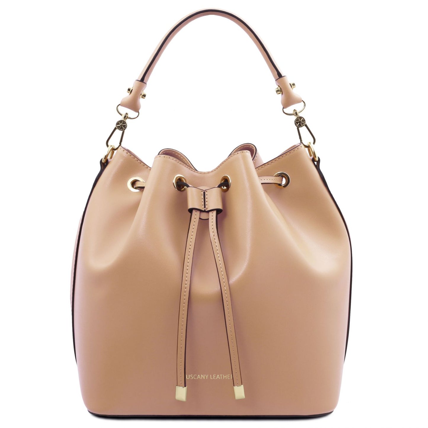 VITTORIA Leather Bucket Bag Montipi
