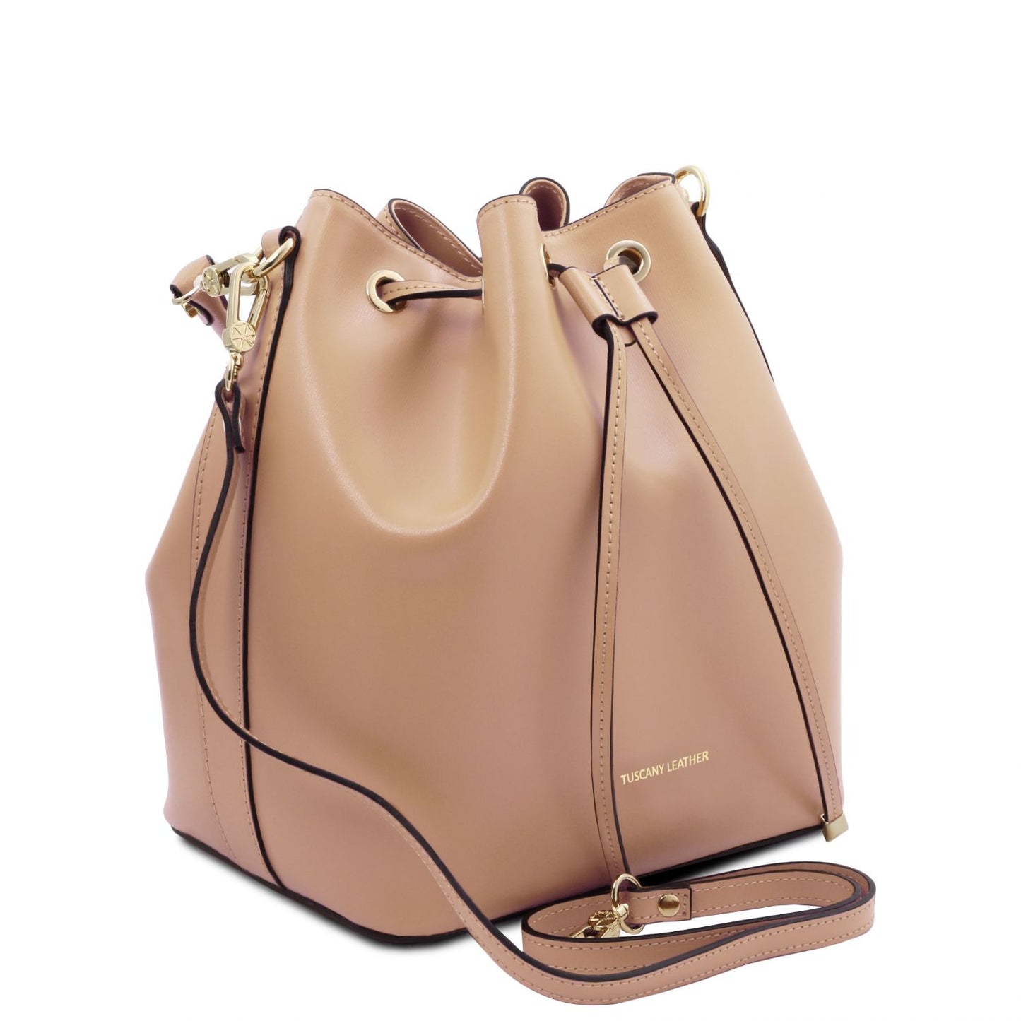 VITTORIA Leather Bucket Bag Montipi