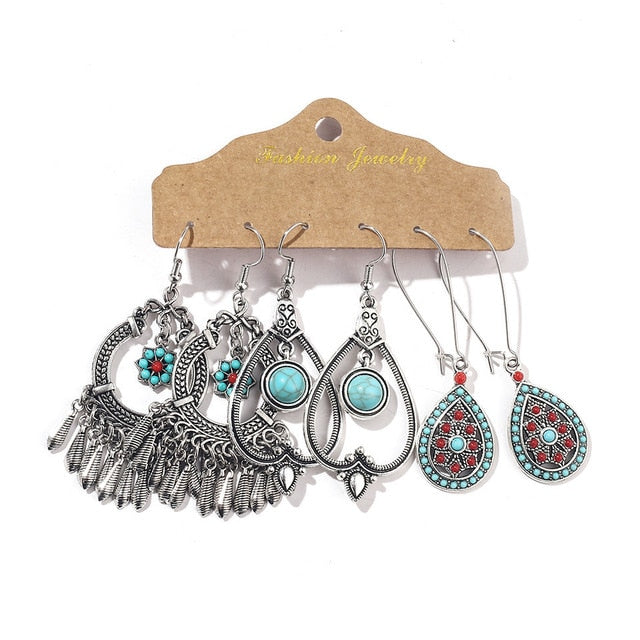 Bohemian earring outlet set