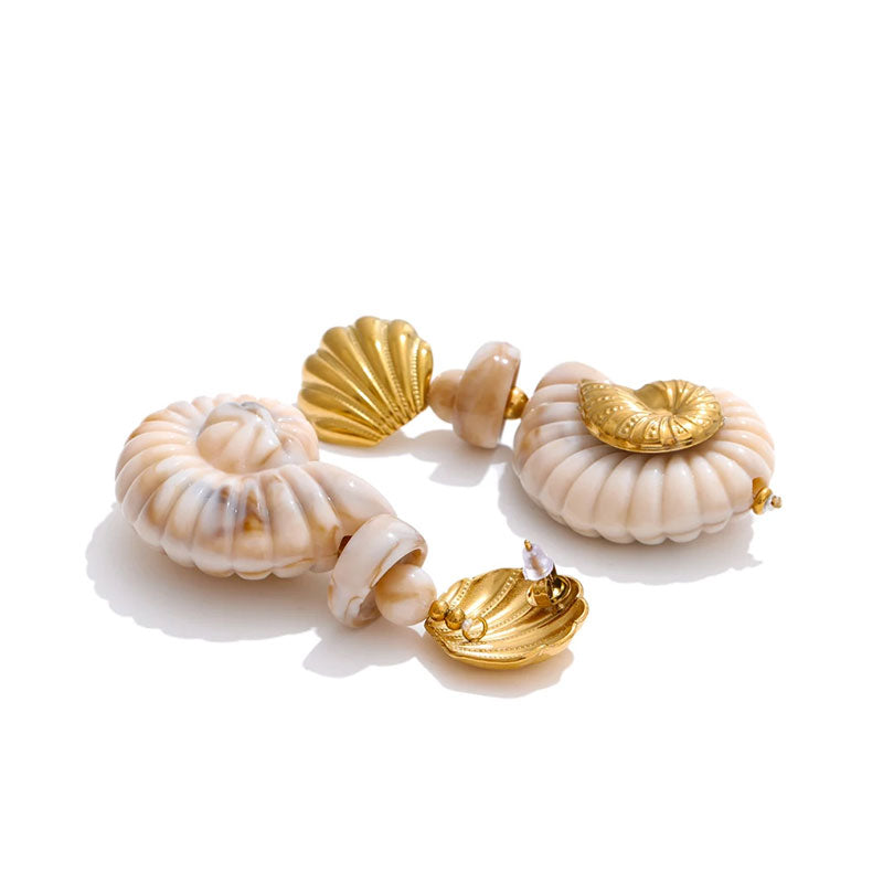 Riviera Shell Statement Earrings