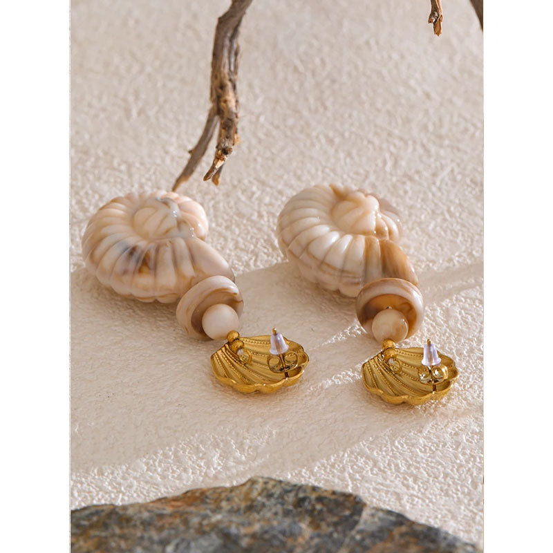 Riviera Shell Statement Earrings