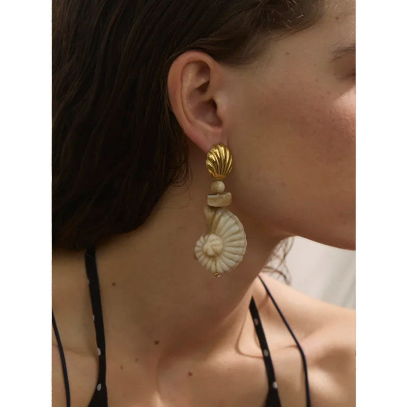 Riviera Shell Statement Earrings