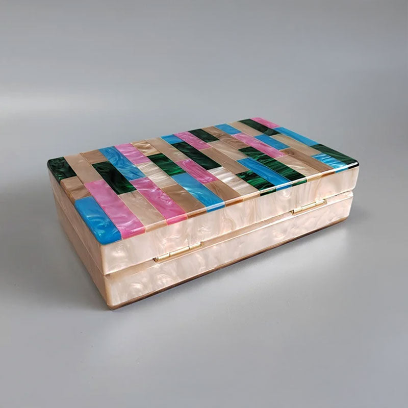 Oasis Mosaic Acrylic Clutch