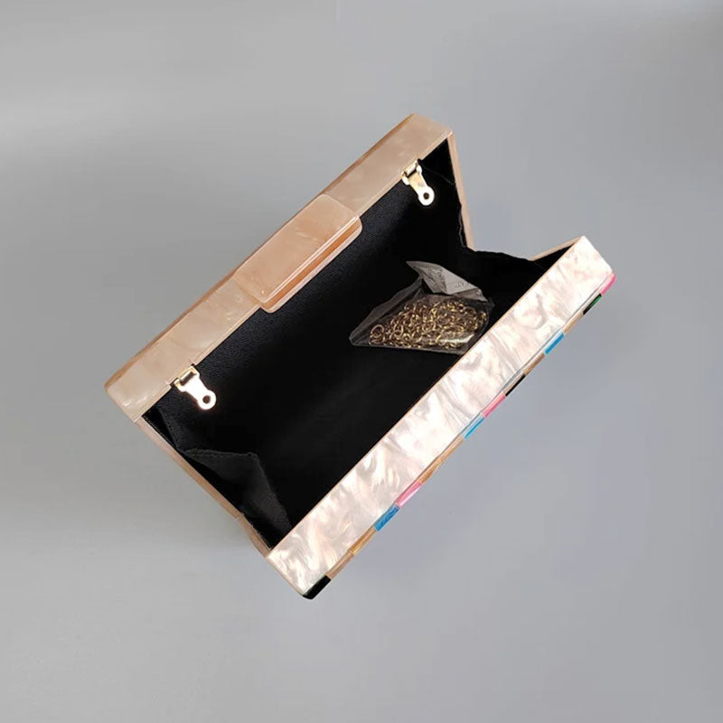 Oasis Mosaic Acrylic Clutch