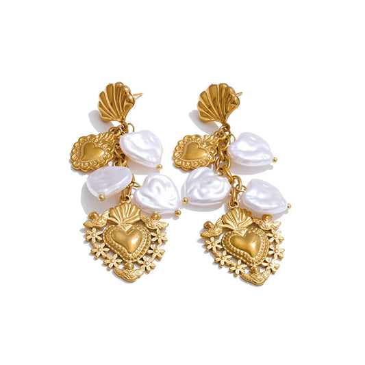 Venus Shell Pearl Earrings