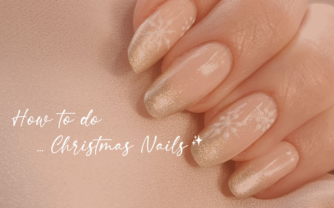 How To Do Silver Ombre Christmas Nails With Snowflakes