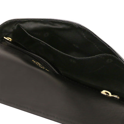 TL Gold Leather Clutch