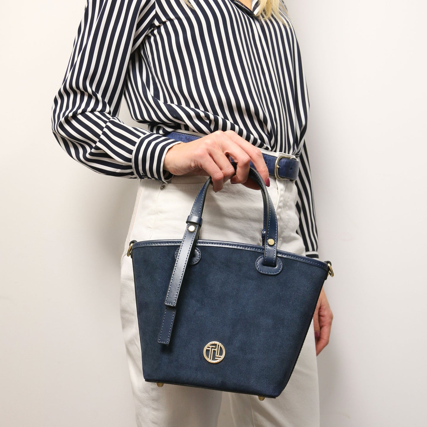 Glacette Suede Bucket Bag