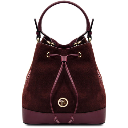 Minerva Leather Bucket Bag