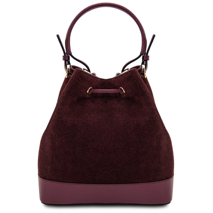 Minerva Leather Bucket Bag