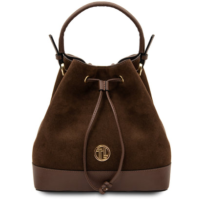 Minerva Leather Bucket Bag
