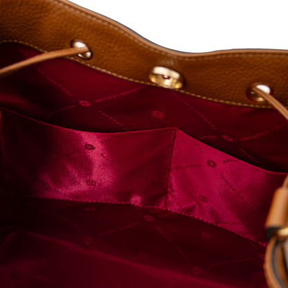 Minerva Leather Bucket Bag