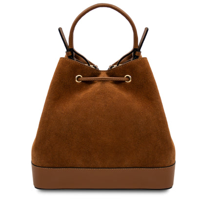 Minerva Leather Bucket Bag