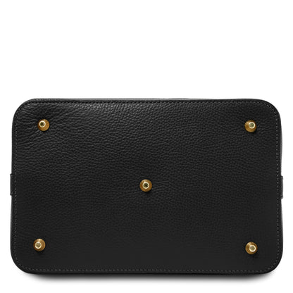 Minerva Leather Bucket Bag