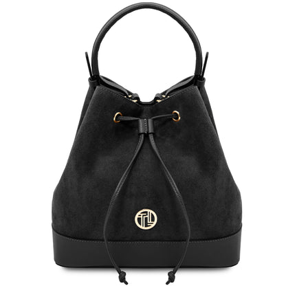Minerva Leather Bucket Bag