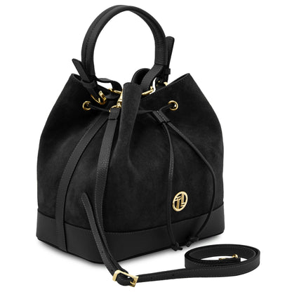 Minerva Leather Bucket Bag