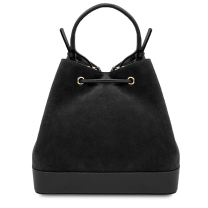 Minerva Leather Bucket Bag