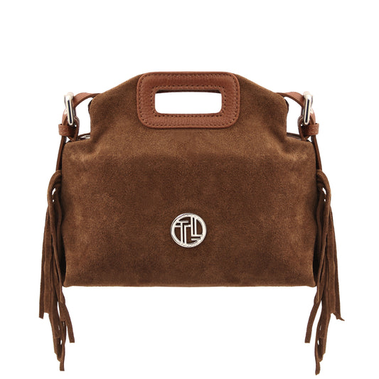 Nomade Suede Leather Fringe Handbag