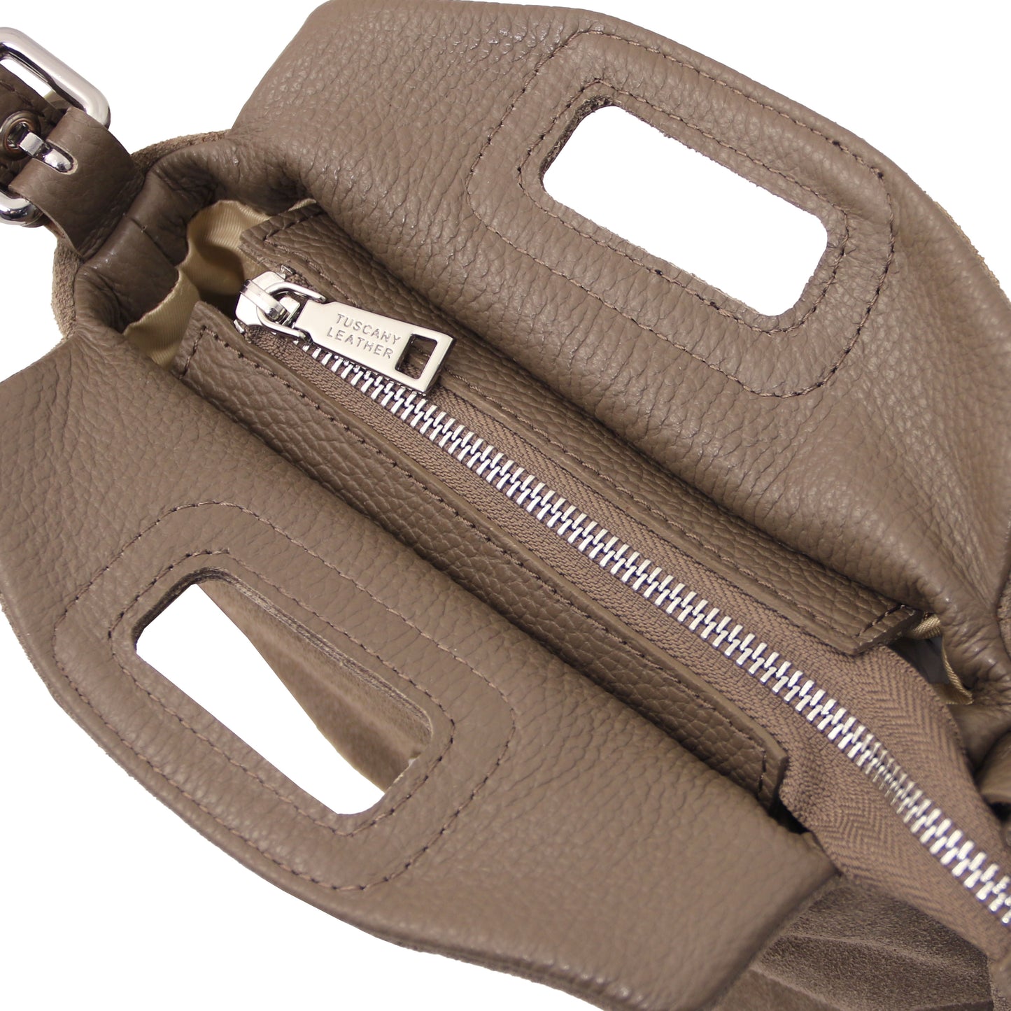 Nomade Suede Leather Fringe Handbag