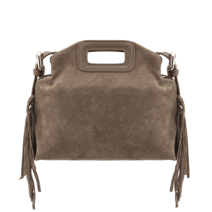 Nomade Suede Leather Fringe Handbag