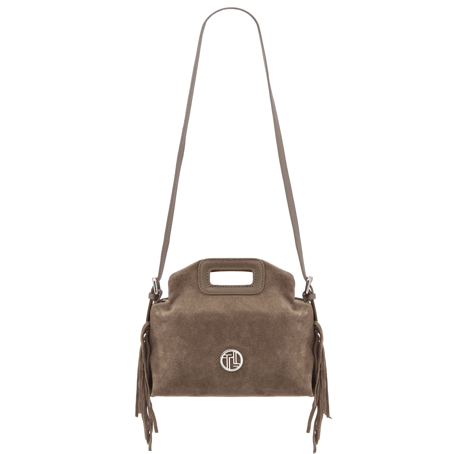 Nomade Suede Leather Fringe Handbag