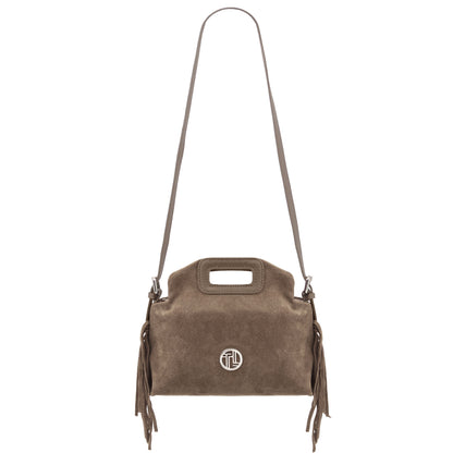 Nomade Suede Leather Fringe Handbag
