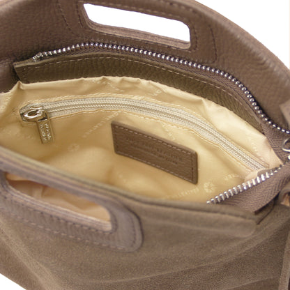 Nomade Suede Leather Fringe Handbag