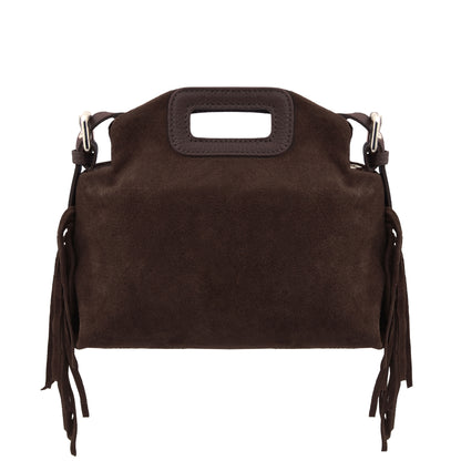 Nomade Suede Leather Fringe Handbag