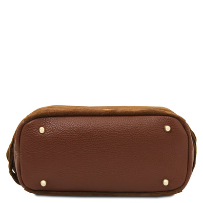 Nomade Suede Leather Fringe Shoulder Bag