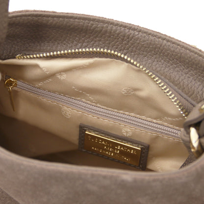 Nomade Suede Leather Fringe Shoulder Bag