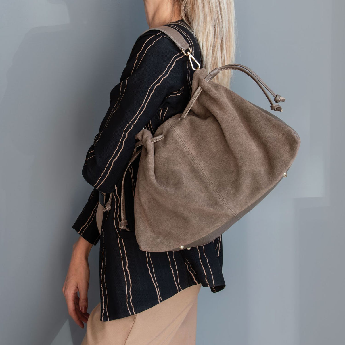 Allure Suede Hobo Bag